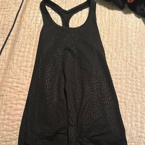 Lululemon Athletica Black Sleeveless Backless Tank Top